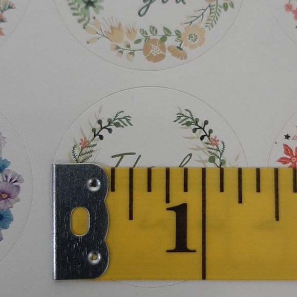 21 Round Thank you stickers - Picture 3 of 3